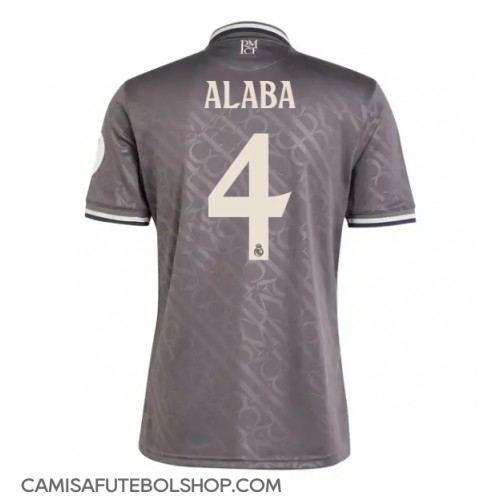 Camisa de time de futebol Real Madrid David Alaba #4 Replicas 3º Equipamento 2024-25 Manga Curta